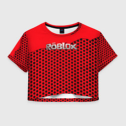 Футболка 3D укороченная женская Roblox Red, цвет: 3D-принт