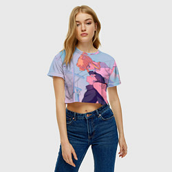 Футболка 3D укороченная женская SAILOR MOON, цвет: 3D-принт — фото 2