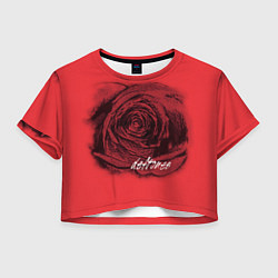 Футболка 3D укороченная женская Deftones, цвет: 3D-принт