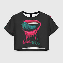 Футболка 3D укороченная женская Falling in Reverse, цвет: 3D-принт