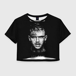 Футболка 3D укороченная женская LIL PEEP WB, цвет: 3D-принт