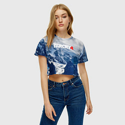 Футболка 3D укороченная женская FARCRY 4 S, цвет: 3D-принт — фото 2