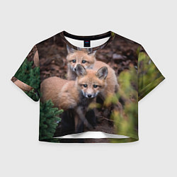 Женский топ Лисички фото