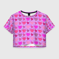 Женский топ Розовые сердечки
