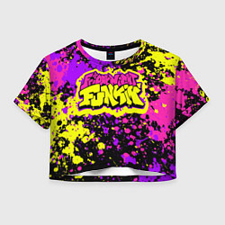 Футболка 3D укороченная женская Friday Night Funkin, цвет: 3D-принт