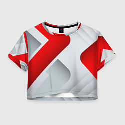 Женский топ 3D SPORT STYLE RED WHITE