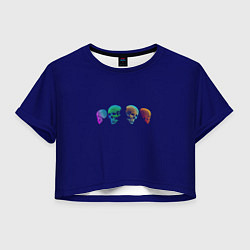 Женский топ Rainbow Skulls