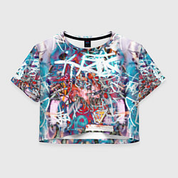 Женский топ Wall graffiti