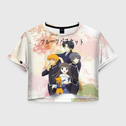 Женский топ Корзинка фруктов персонажи