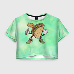 Женский топ Тако делает сэлфи