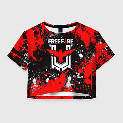 Женский топ Free Fire: Брызги и капли красок