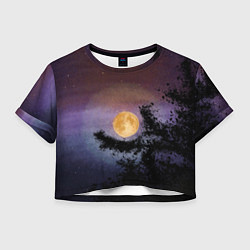 Женский топ Night sky with full moon by Apkx