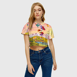 Футболка 3D укороченная женская Rayman воздушные шары, цвет: 3D-принт — фото 2