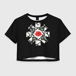 Женский топ RHCP Logo Red Rose