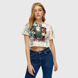 Футболка 3D укороченная женская Семья шпиона кляксы, цвет: 3D-принт — фото 2