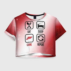 Женский топ Eat Sleep Forza Horizon Repeat