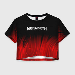 Женский топ Megadeth Red Plasma