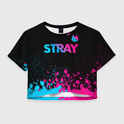 Женский топ Stray - neon gradient logo