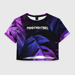 Женский топ Foo Fighters neon monstera