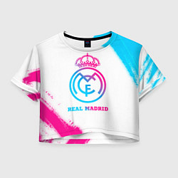 Женский топ Real Madrid neon gradient style