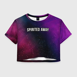 Женский топ Spirited Away gradient space