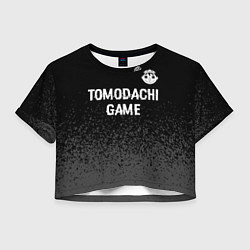 Женский топ Tomodachi Game glitch на темном фоне: символ сверх