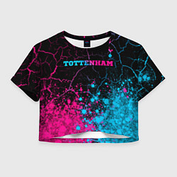 Женский топ Tottenham - neon gradient: символ сверху