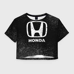 Женский топ Honda с потертостями на темном фоне