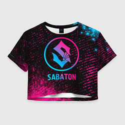 Женский топ Sabaton - neon gradient