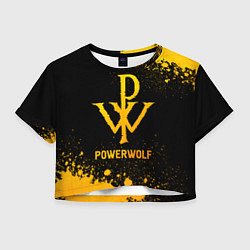 Женский топ Powerwolf - gold gradient