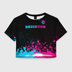 Женский топ Brighton - neon gradient: символ сверху