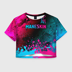 Женский топ Maneskin - neon gradient: символ сверху