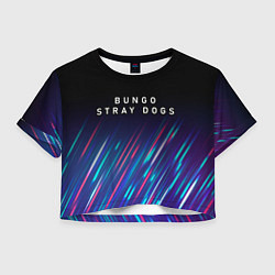 Футболка 3D укороченная женская Bungo Stray Dogs stream, цвет: 3D-принт