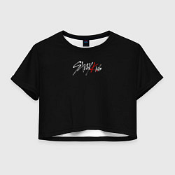 Женский топ Stray Kids white logo