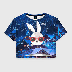 Женский топ Зайка в очках 2023