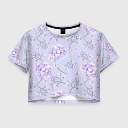 Женский топ Сиреневая нежность гортензии