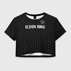 Женский топ Elden Ring glitch на темном фоне: символ сверху