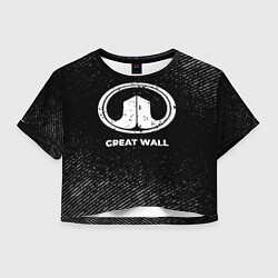 Женский топ Great Wall с потертостями на темном фоне