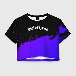 Женский топ Motorhead purple grunge