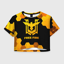 Женский топ Free Fire - gold gradient