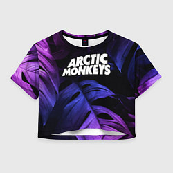 Женский топ Arctic Monkeys neon monstera