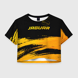 Женский топ Jaguar - gold gradient: символ сверху