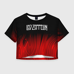Женский топ Led Zeppelin red plasma