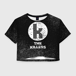 Женский топ The Killers с потертостями на темном фоне