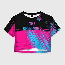 Женский топ The Offspring - neon gradient: символ сверху