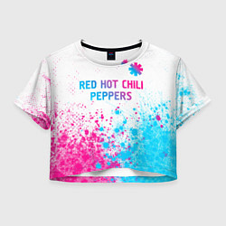 Женский топ Red Hot Chili Peppers neon gradient style: символ