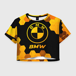 Женский топ BMW - gold gradient