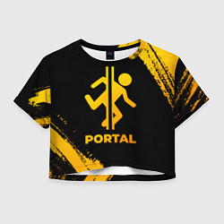 Женский топ Portal - gold gradient