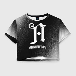 Женский топ Architects glitch на темном фоне