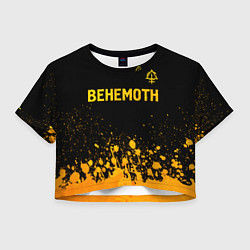 Женский топ Behemoth - gold gradient: символ сверху